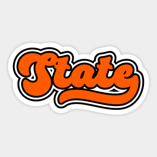 Retro State Script // Oklahoma Proud Sticker